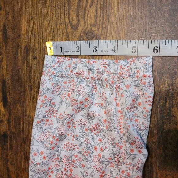 CJ Banks Ditzy Floral Top 1X Ruffle 3/4 Sleeve Button Front Pleated Cotton Boho - Picture 10 of 10